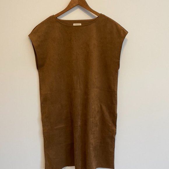Caramel Suede Nori Dress - Wilfred Free - Picture 1 of 6